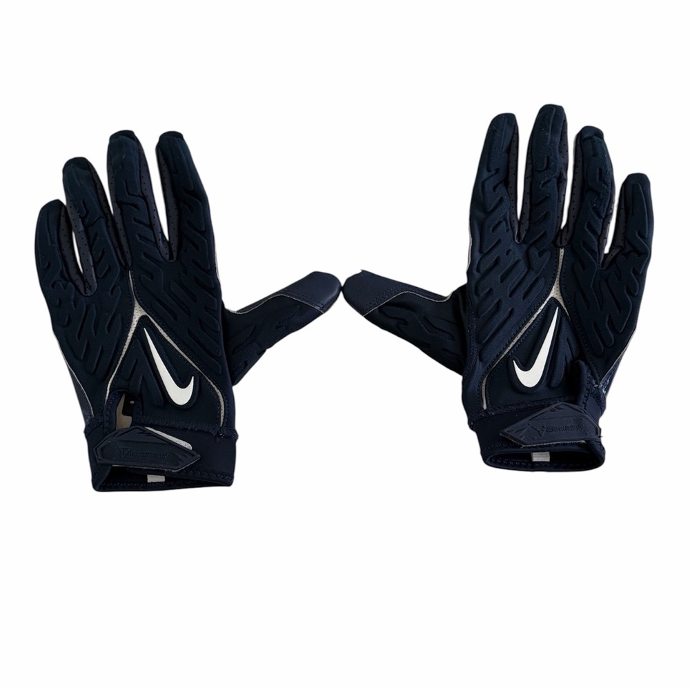 Nike NFL Navy and White Men’s Magnigrip Palms Football Gloves XL